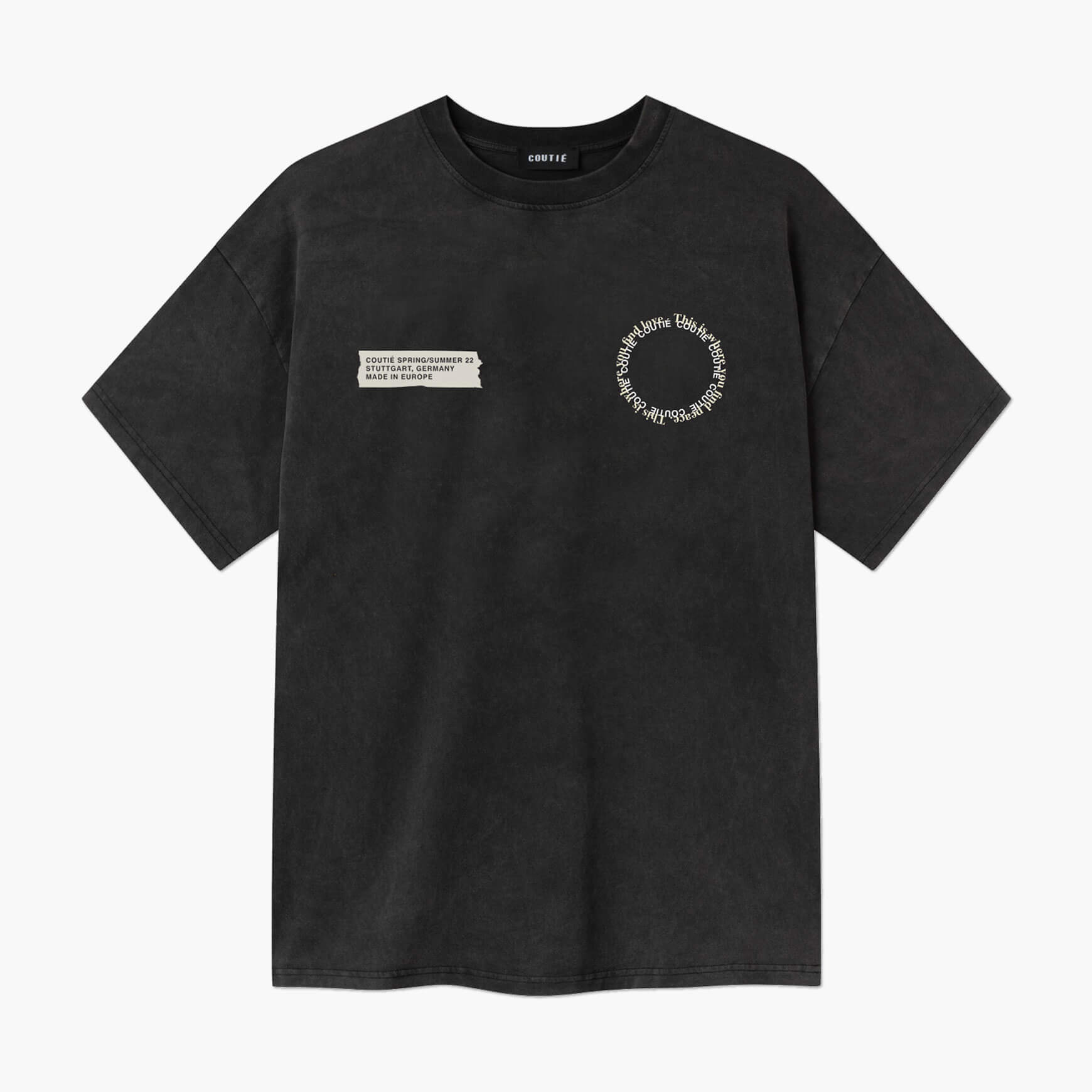Circle Logo T-Shirt Black Wash