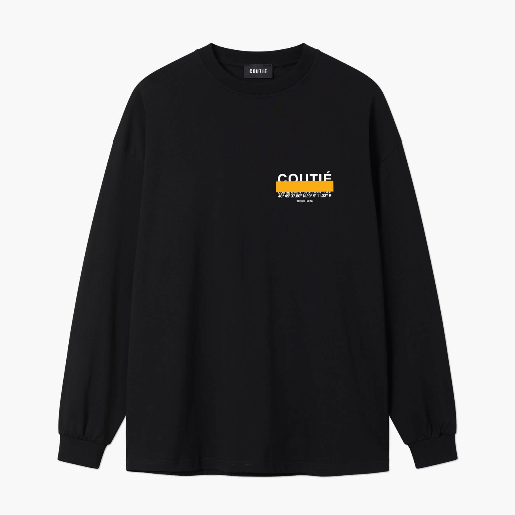 Studio Stripe Logo Longsleeve Black