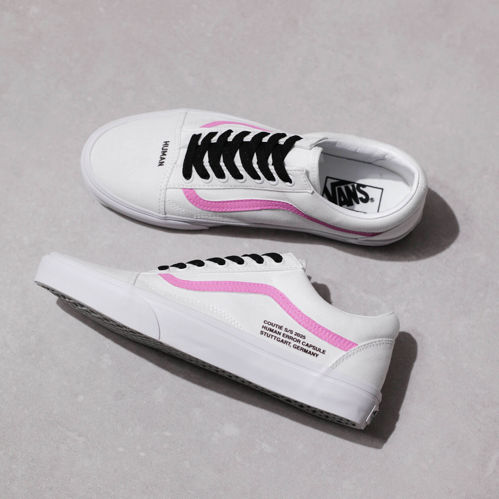 Vans Old Skool "Human Error" Magenta Custom