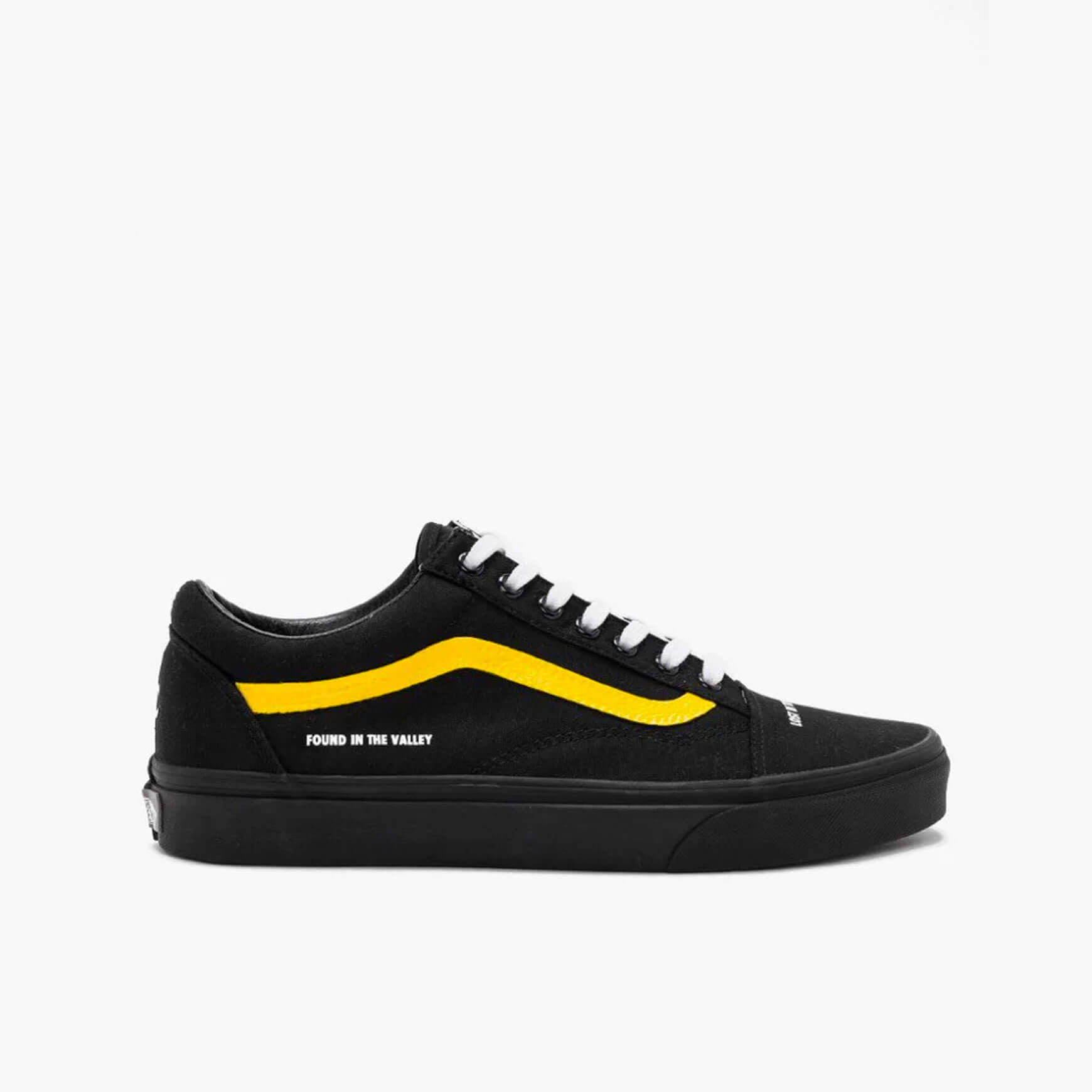 Yellow vans black stripe Clearance