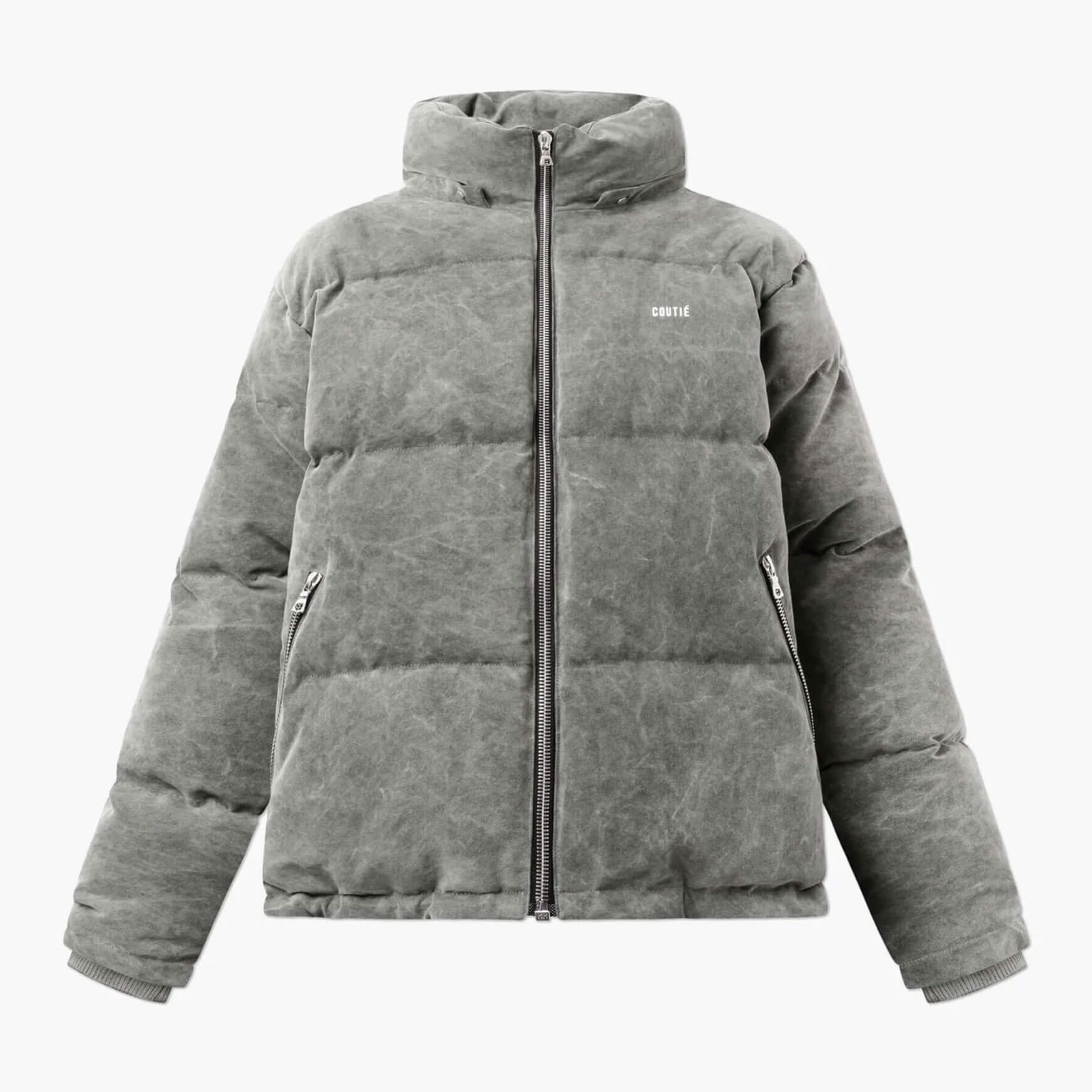 Quilted Puffer Jacket V2 Washed Grey