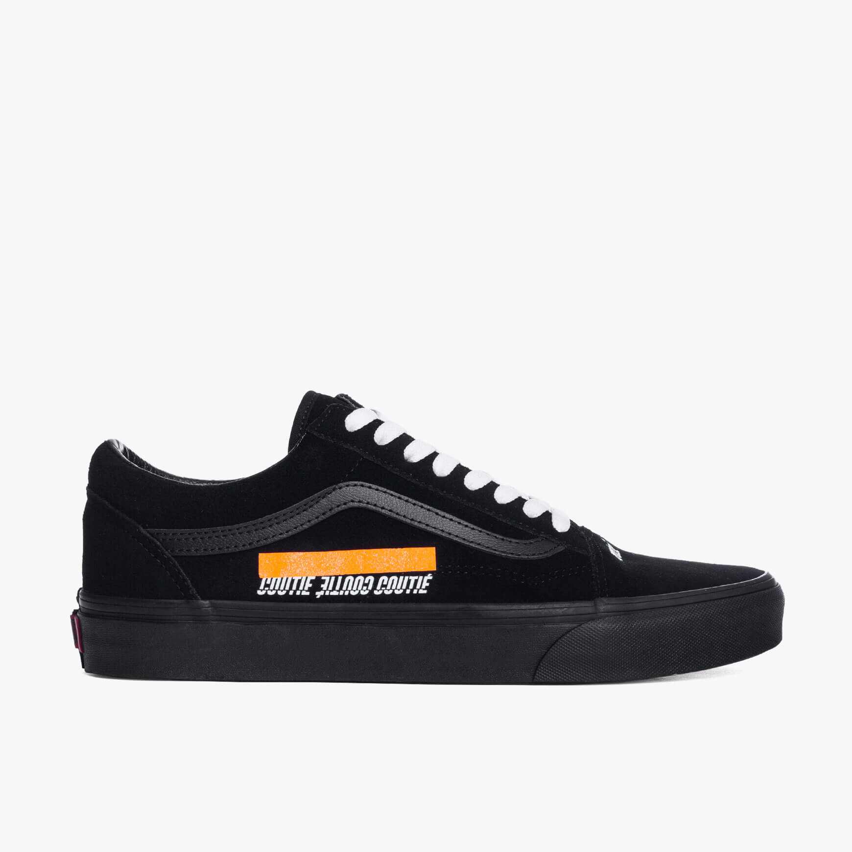 Vans Old Skool "Tape Logo" Orange Custom