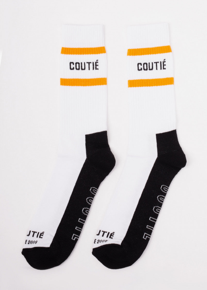 Logo Socks White / Orange