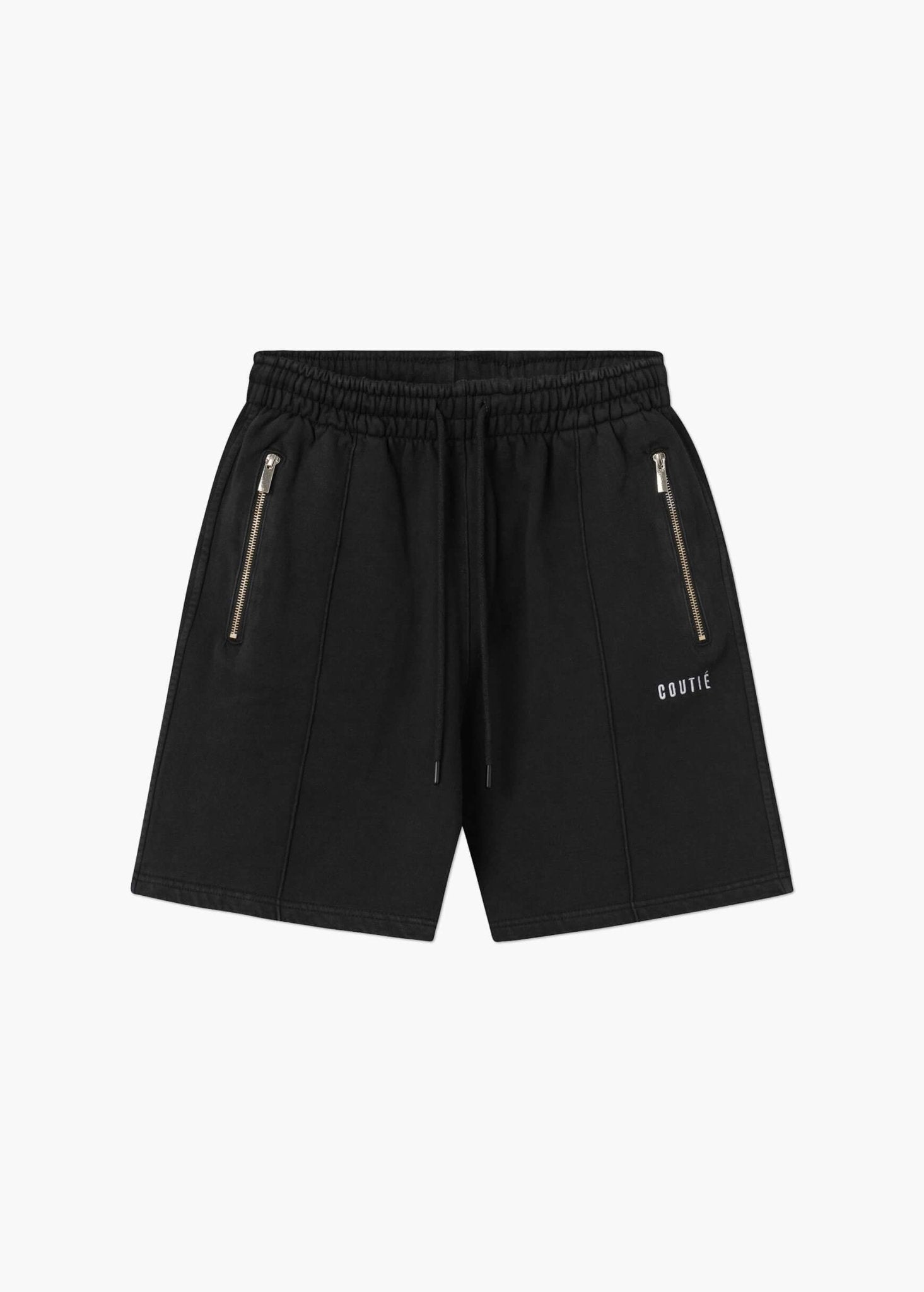 Pleated Shorts Washed Black